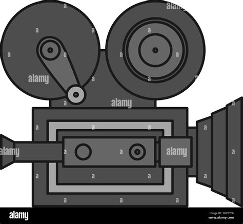 Vintage Movie Camera Vector