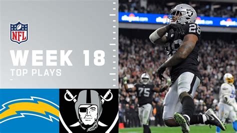 Raiders Top Plays From Week 18 Win Vs Chargers Las Vegas Raiders