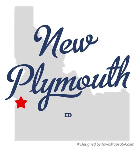 Map of New Plymouth, ID, Idaho