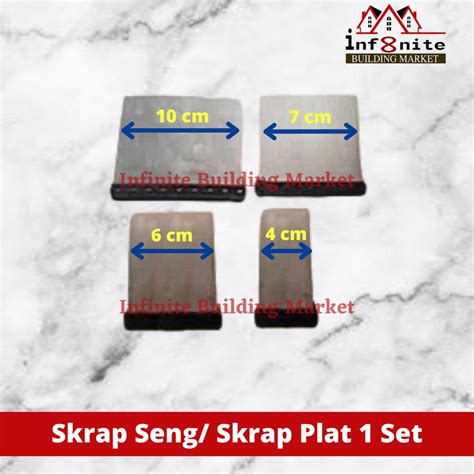 Jual Skrap Seng 1 Set Kape Seng Isi 4 Scrap Scrapper Besi Sekrap Plat