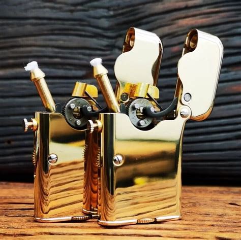 New Vintage Thorens Style Double Claw Automatic Lighter Gold Color Ebay