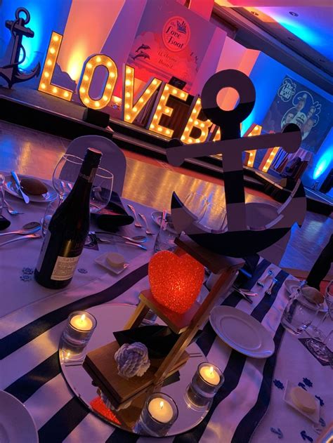 Love Boat Table Centre And Theming Cruise Theme Parties Boat Party