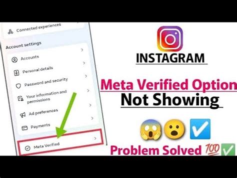 Meta Verified Instagram Not Showing Instagram Meta Verified Not