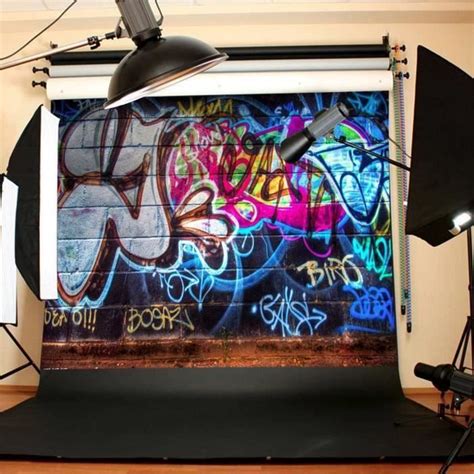 Toile De Fond Backdrop Tissu X M Graffiti Mur Photographie Studio