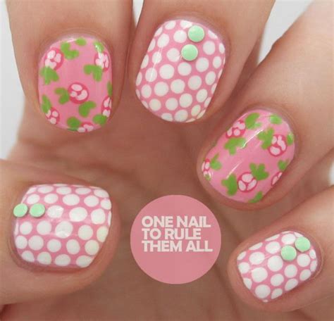 Cute Polka Dot Nail Designs Hative