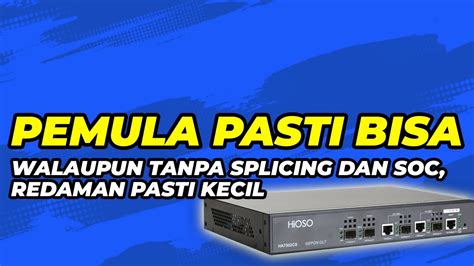 Desain Topologi Ftth Olt Epon Dengan Splitter Non Ratio Rtrwnet Fiber