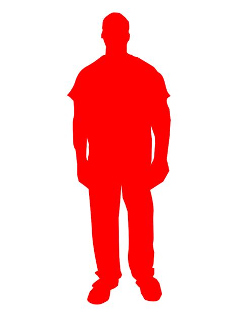 Red Person Outline Clip Art at Clker.com - vector clip art online, royalty free & public domain