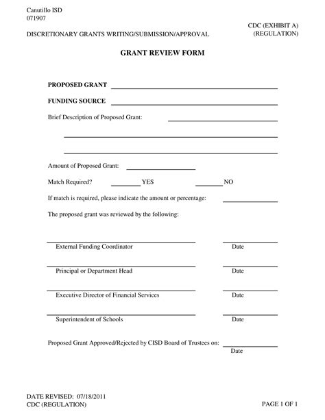 Free 14 Grant Review Forms In Ms Word Pdf