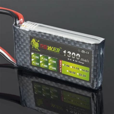 Batería Lipo de 7 4 v 2S 1300mAh MAX 35C 30C para Dron de carreras