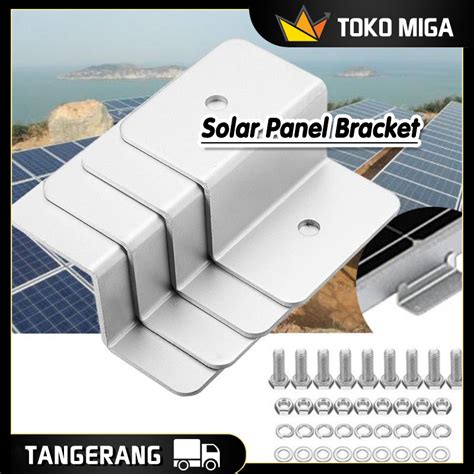 Jual 4pcs Set Solar Panel Z Bracket Z Mounting Solar Panel Roof Bracket