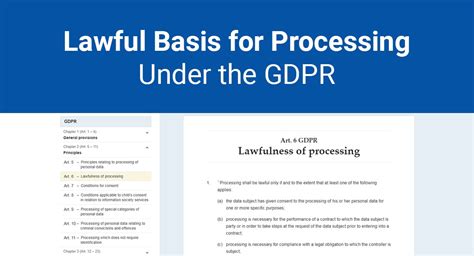 Lawful Basis For Processing Under The Gdpr Termsfeed