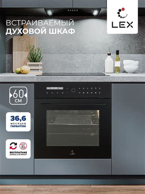 Электрический духовой шкаф LEX EDS 101 BBL