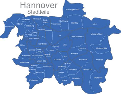 Hannover Stadtteile Interaktive Landkarte Image Maps De