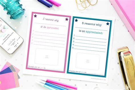 5+ Teacher Appreciation Gifts with Free Printables!