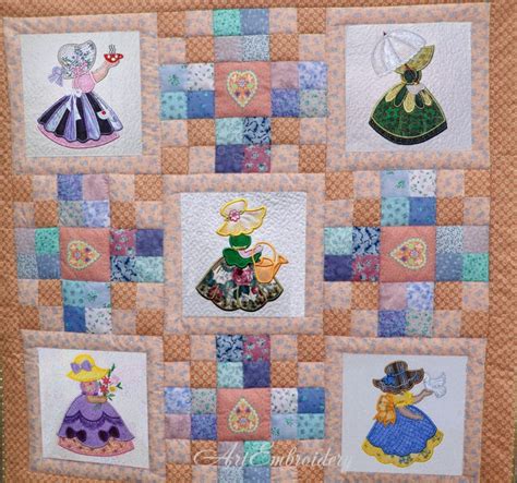 Sunbonnet Sue 4 Applique with Dove - Products - SWAK Embroidery