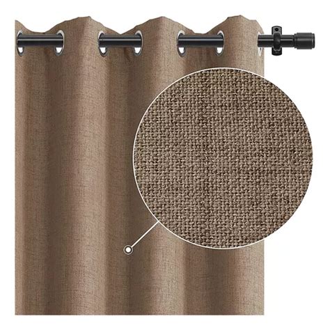 Cortinas Opacas Para Dormitorio De Lino Con Textura Env O Gratis