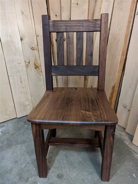 Buy Custom Made Walnut Wood Dining Chair Made To Order From Soda Creek