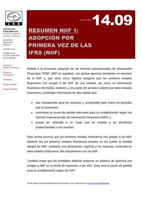 PDF RESUMEN NIIF 1 ADOPCIÓN POR PRIMERA VEZ DE LAS IFRS DOKUMEN TIPS