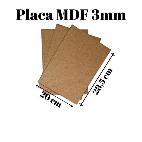 Chapa Mdf Cru Mm Placa Decora O X Cm Unidade Corte De