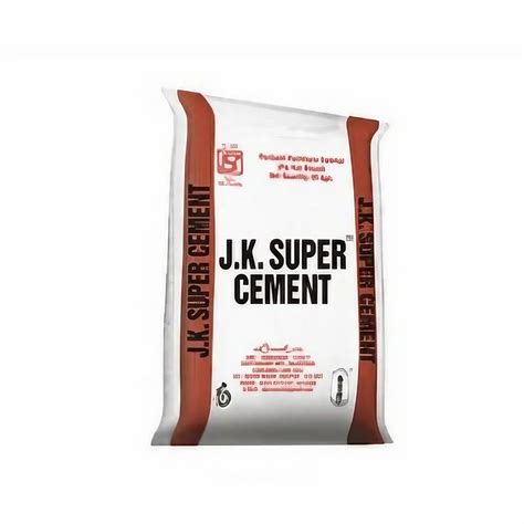 JK Super Cement Cement Grade Grade 43 Packaging Size 50 Kg At Best