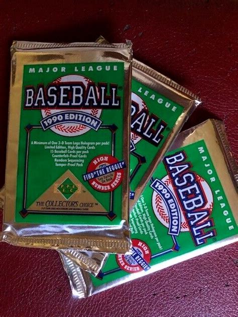 1990 Upper Deck High Series Baseball Cards Factory Sealed WAX PACK From