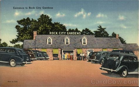 Rock City Gardens Entrance Lookout Mountain Ga Postcard