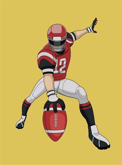 design of american football athlete vector 18922946 Vector Art at Vecteezy