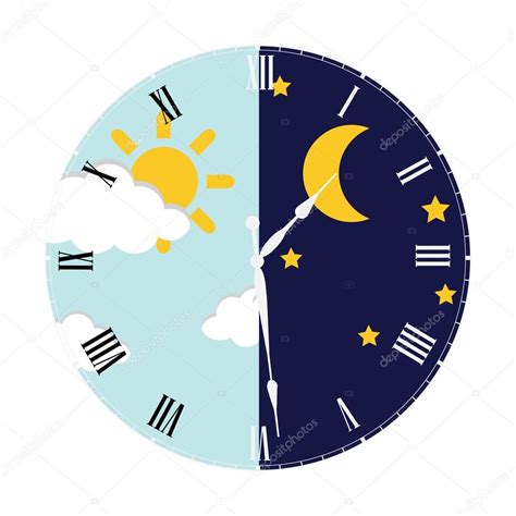 Reloj D A Y Noche Concepto Vector Gr Fico Vectorial Viktorijareut