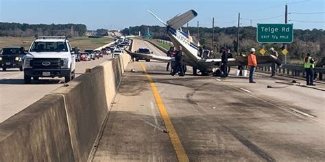 Texas Plane Crash Small Aircraft Catches Fire After Crashing On