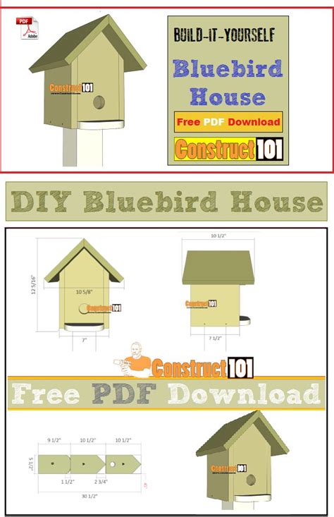 The Bluebird House Is An Easy To Build Birdhouse With Free Plans And Instructions