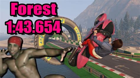 GTA Online Stunt Race Forest 1 43 654 Best Lap YouTube