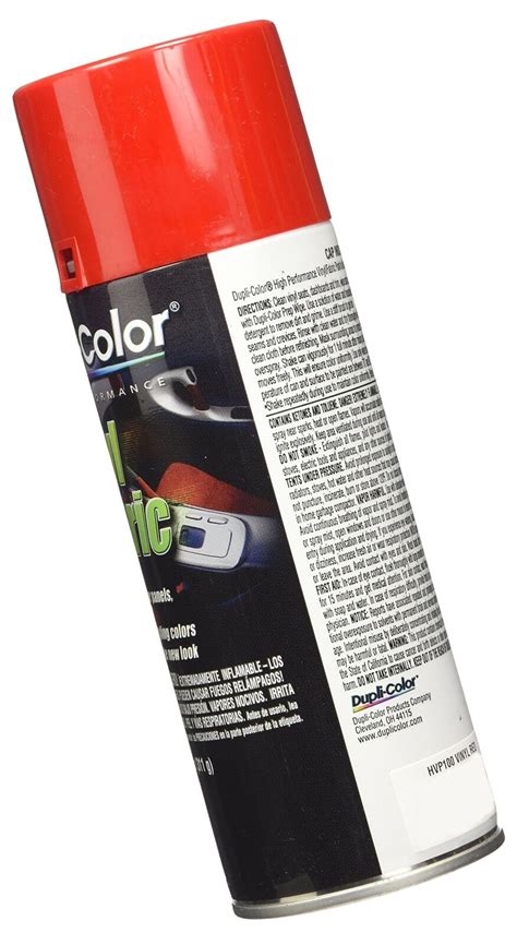 Dupli Color Hvp100 Red High Performance Vinyl And Fabric Spray 11 Oz