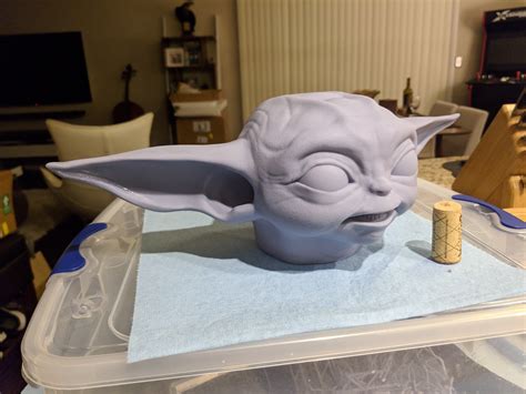 Archivo 3d Grogu Baby Yoda Usando La Fuerza Con Taza Pack El