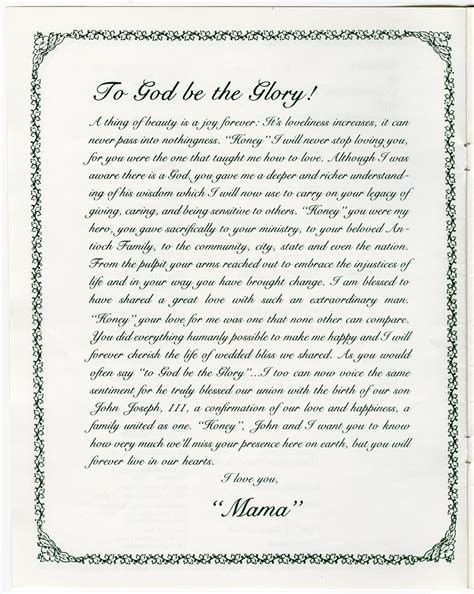 [Funeral Program for John Joseph Rector, Sr., March 31, 1993 - Page 14