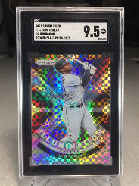 2021 Panini Prizm Illumination Power Plaid 2 75 Luis Robert IL 6 SGC