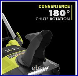 Ryobi V Hp Brushless Whisper In Cordless Single Stage Snow Blower