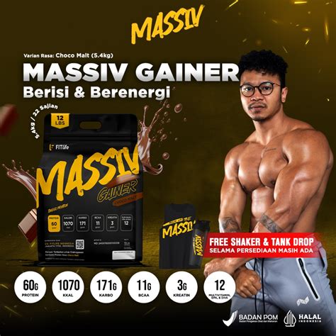 Jual Fitlife Massiv Gainer Lbs Gram Mpro Upgraded Shopee