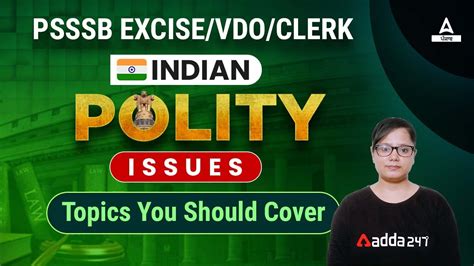 Indian Polity Issues Indian Polity Classes For Psssb Vdo Clerk