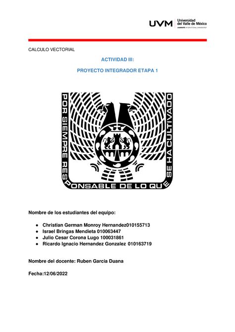 A3 Ibm Proyecto Integrador Etapa 1 Calculo Vectorial Actividad Iii