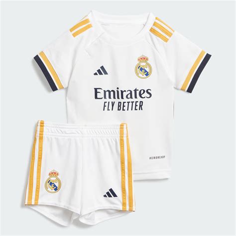 adidas סט מדי בית Real Madrid 23 24 לילדים לבן adidas IL