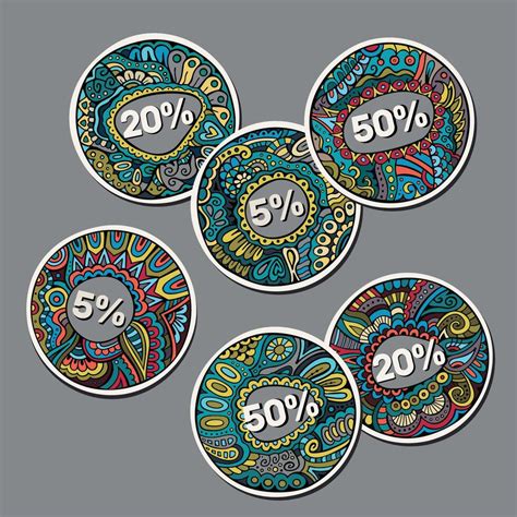 Set of Sale decorative vector Labels 40753338 Vector Art at Vecteezy