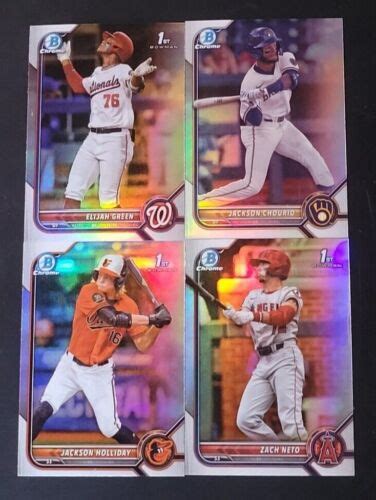 2022 Bowman Draft Chrome REFRACTORS With 1st Prospect Cards You Pick EBay