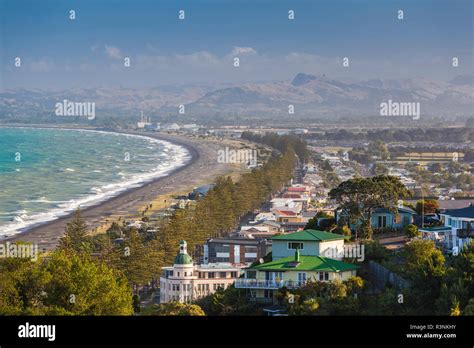 New Zealand Hawkes Bay Napier Late Afternoon Stock Photo Alamy