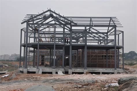 China Comfortable Living Prefabricated Steel Structure Frame Villa