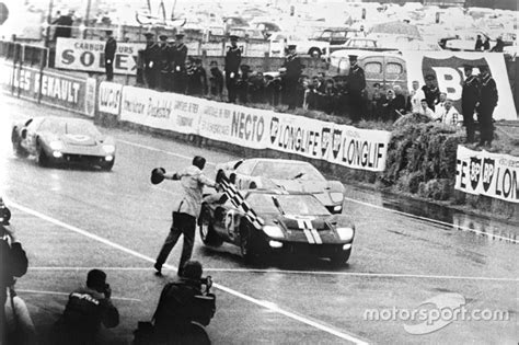 Fords First Win In The 24 Hours Of Le Mans 1966 The Winning Ford Gt