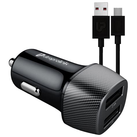 ULTRAPROLINK 24W Fast Car Charger Mach24 With Dual Usb Ports Port 4 8A