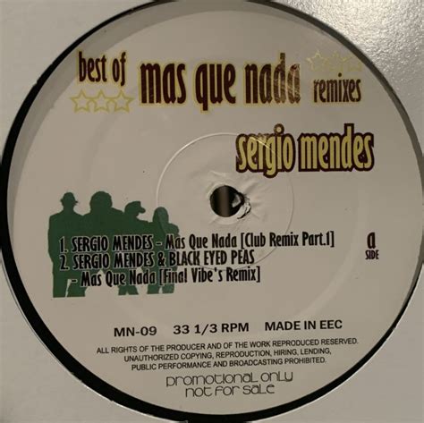 Sergio Mendes Mas Que Nada Remixes 12 FATMAN RECORDS