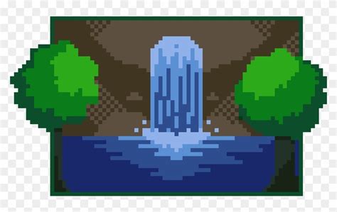 Pixel Art Waterfall