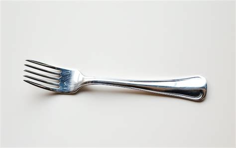 premium photo modern white fork  white background