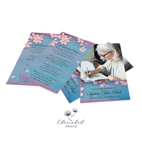 Funeral Prayer Cards & Custom Memorial Cards Design Services